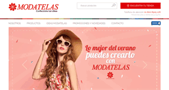Desktop Screenshot of modatelas.com.mx